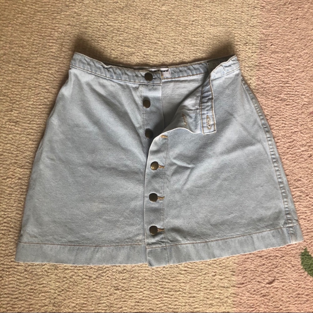 American Apparel button down skirt